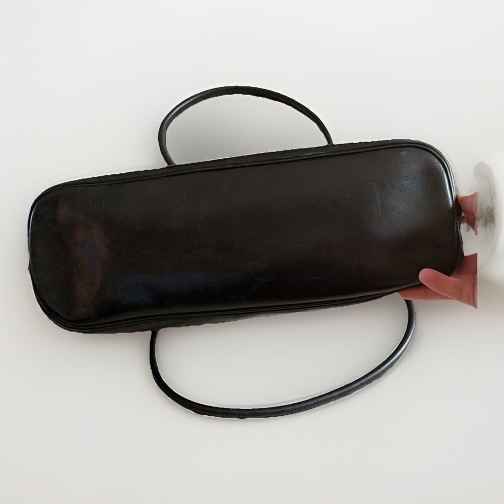 Vintage x LONG Champ  Black Classic Tote 90s - Picture 7 of 10